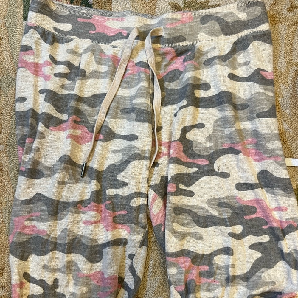 Pj Salvage pink and grey camo sweats